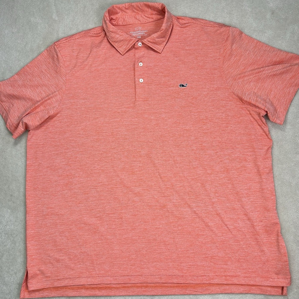 Vineyard Vines Performance Polo Mens 2XB Golf Shirt Stretch Preppy - Picture 2 of 6